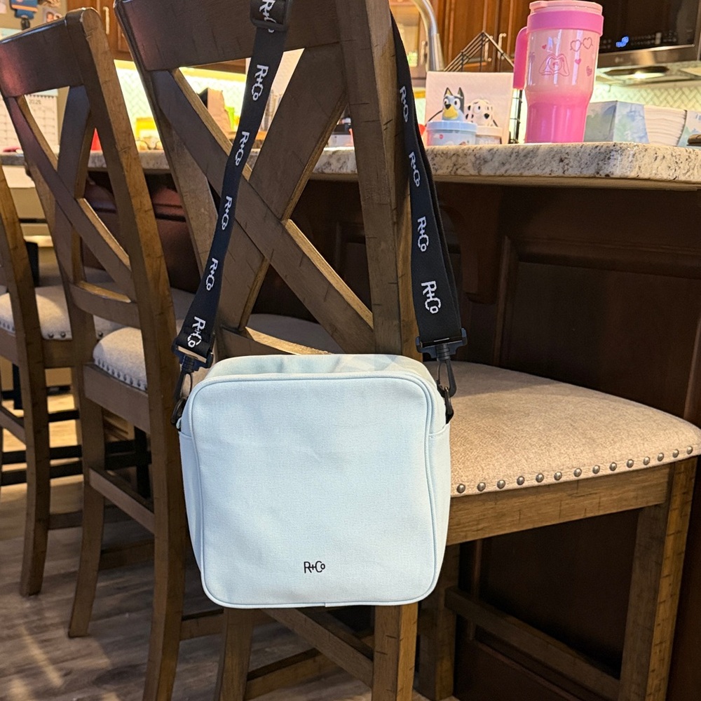 R+Co Sky Blue Messenger Bag